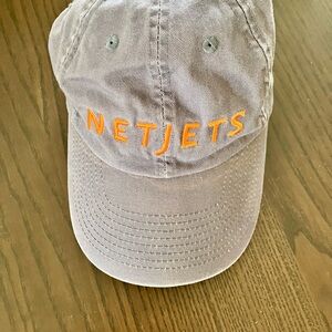 NetJets Blue/Gray Cap with Orange Embroidery